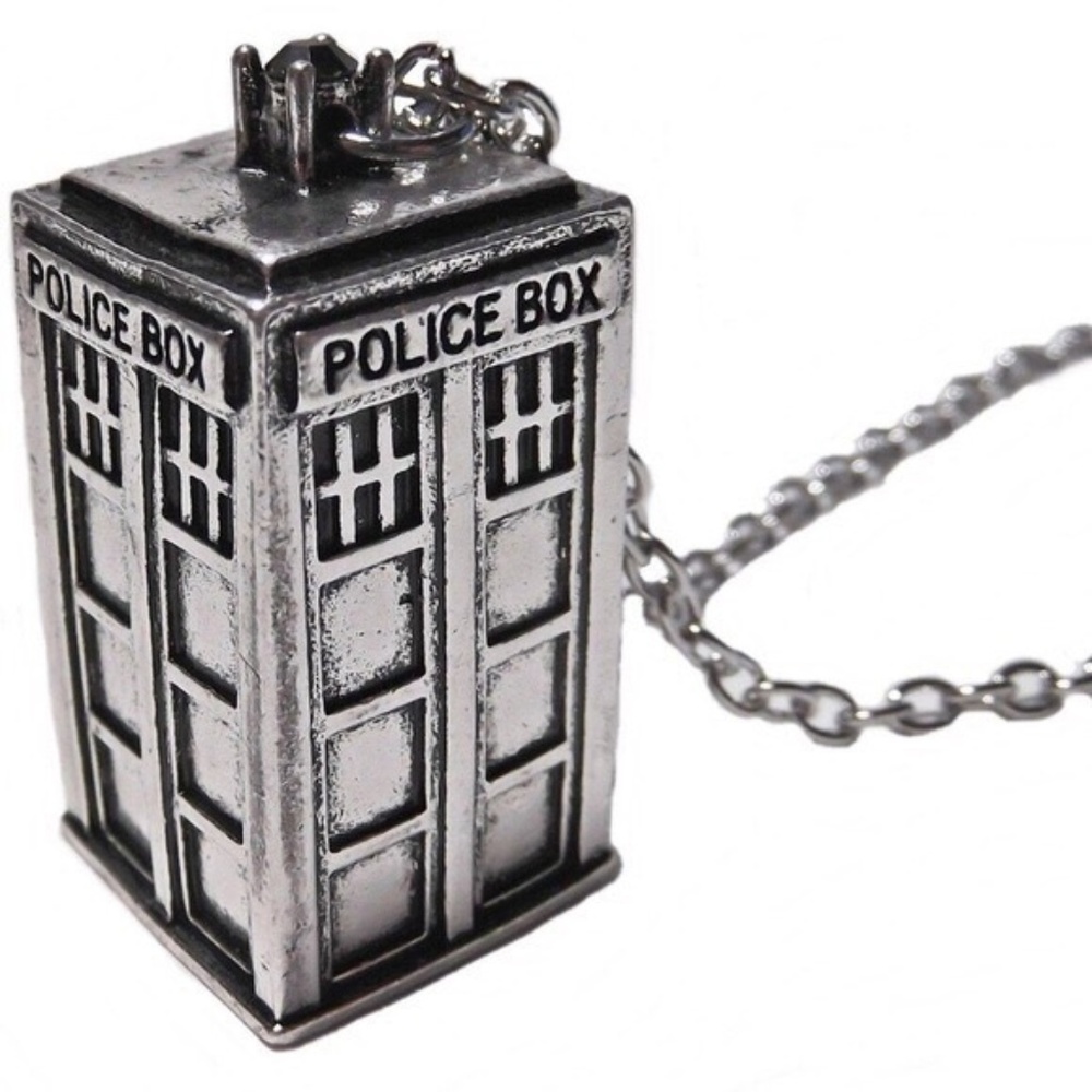 Dr. Who Tardis Necklace New
